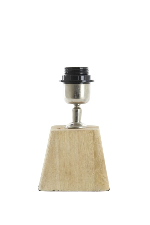 Vierkant houten lampenvoet Light & Living Kardan - H 15 cm - Image 2