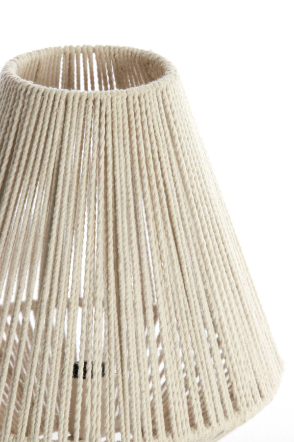 Beige tafellamp Light & Living Felida met touwdetails – H 32 cm - Image 3