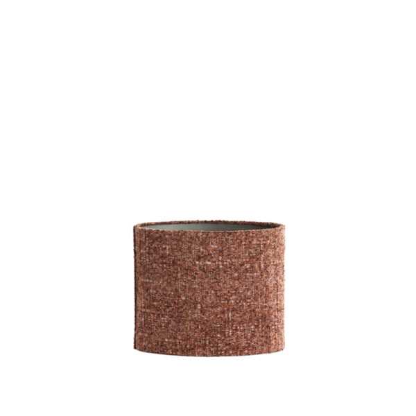 Cilindervormige lampenkap in bruine kleur Light & Living Osire - H 25 cm