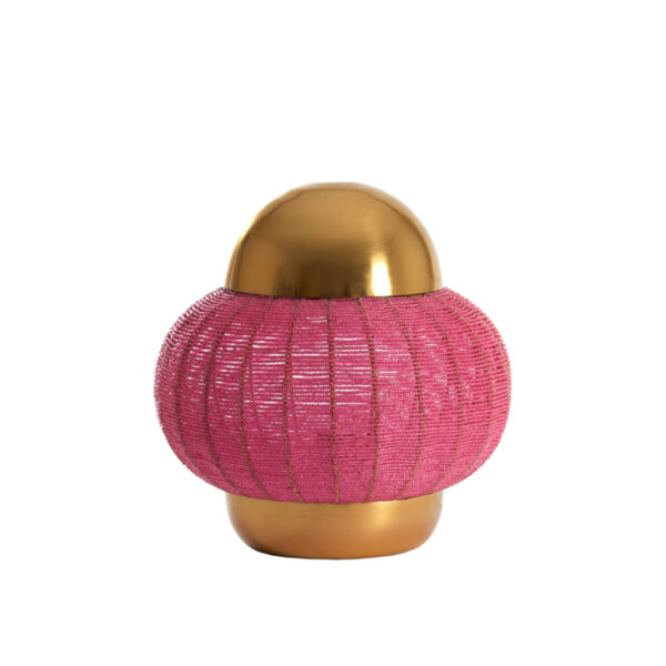 Roze tafellamp met gouden accenten Light & Living Cetara - H 33 cm