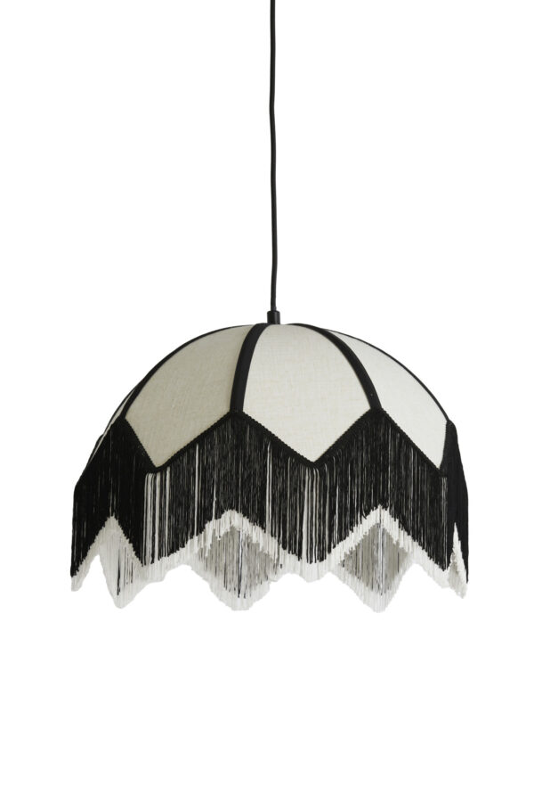 Zwarte hanglamp met franjes Light & Living Sulina - Ø 45 cm - Image 2