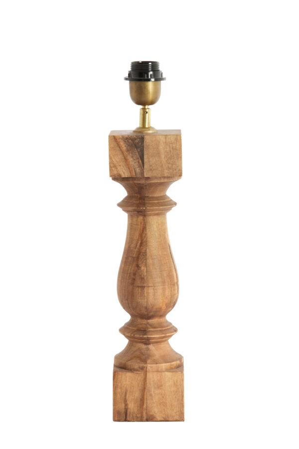 Houten lampenvoet rustiek ontwerp Light & Living Cumani - H 47 cm - Image 2