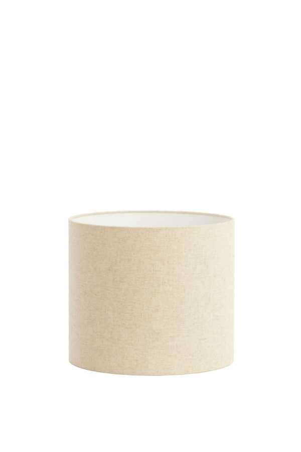 Cilindervormige stoffen lampenkap in beige Light & Living Livigno - Ø 35 cm - Image 2