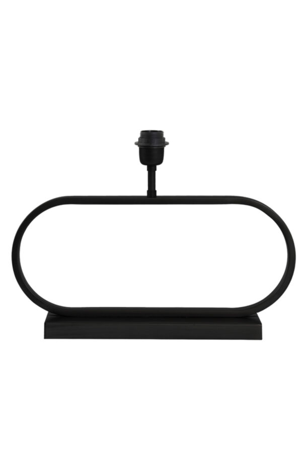 Zwarte lampvoet ovaal design Light & Living Jamiro - H 29 cm - Image 3