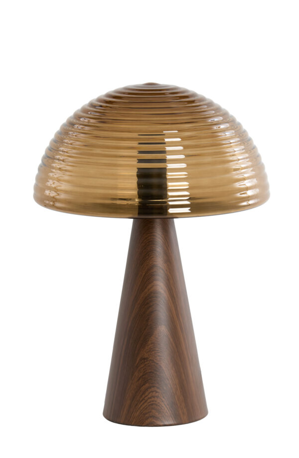 Vintage bruine glazen tafellamp Light & Living Mueda - H 43 cm - Image 2