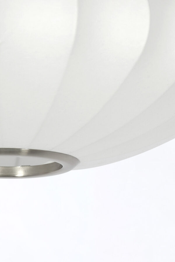 Plafondlamp ovaal met witte kap Light & Living Fay – B 40 cm - Image 3