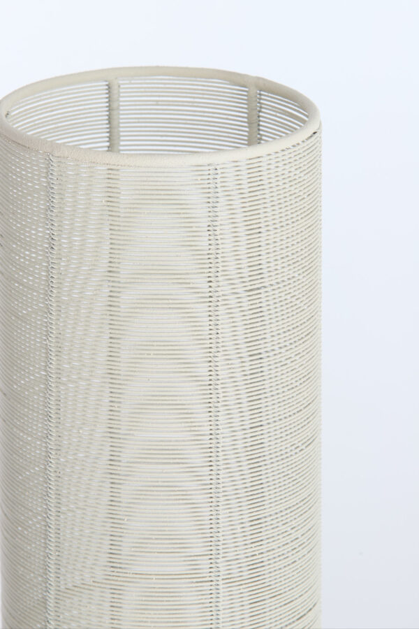 Cilindervormige lampevoet in wit Light & Living Lezuza - H 49,5 cm - Image 3