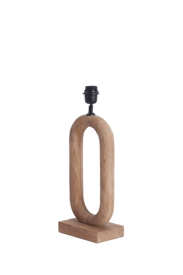Ovale lampvoet van hout Light & Living Paceco - H 44 cm - Image 3