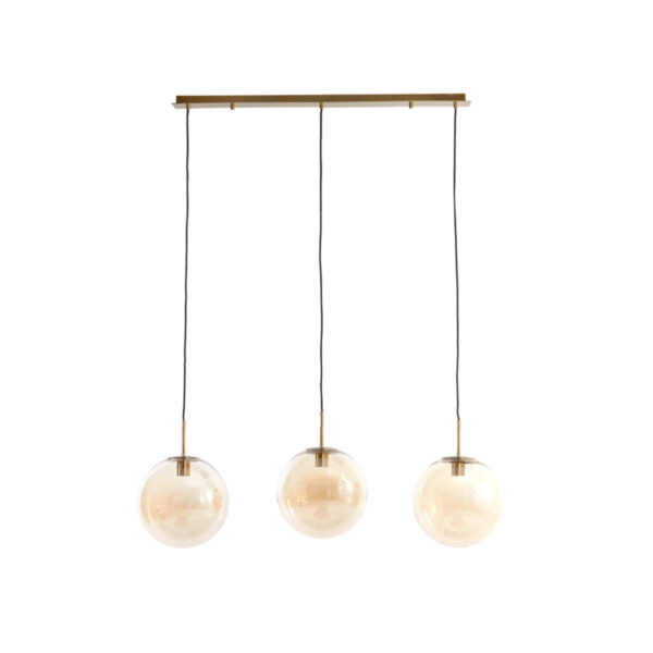 Glazen hanglamp met goudaccenten Light & Living Medina - B 120 cm