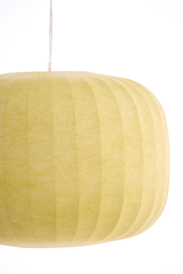 Gele stoffen hanglamp ovaal Light & Living Lexa - Ø 44 cm - Image 4