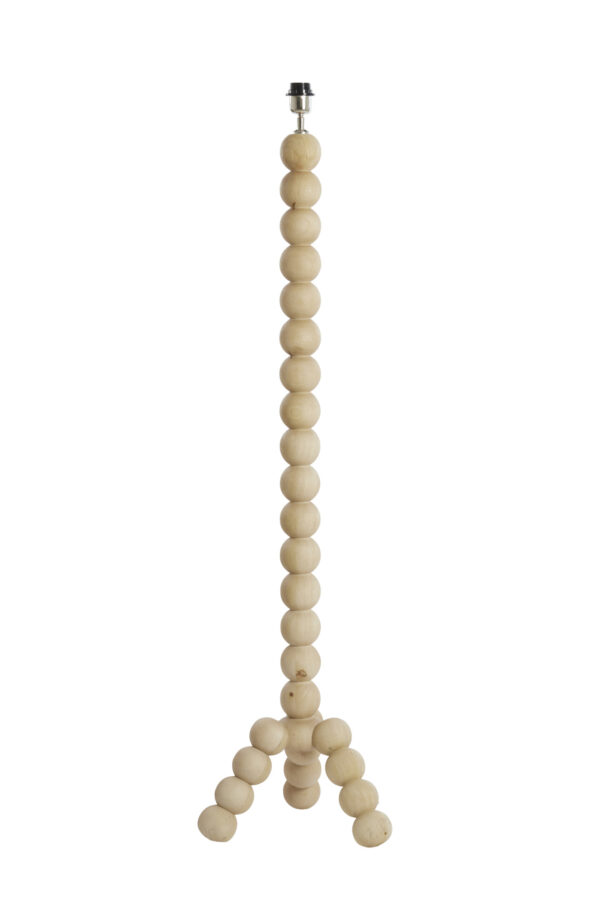 Houten kralen lampenvoet Light & Living Veglio - H 130 cm - Image 2