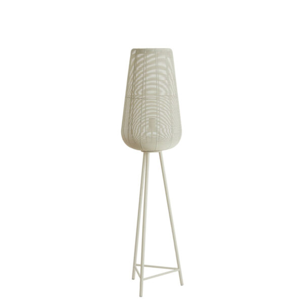 Witte metalen vloerlamp in modern design Light & Living Adeta – H 147 cm