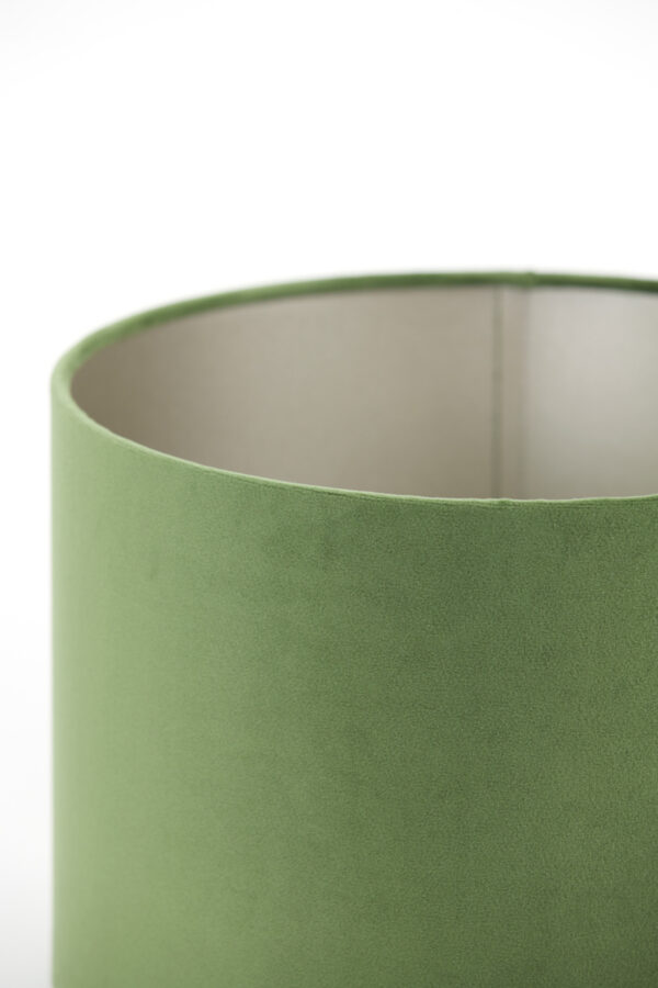 Groene stof lampenkap in cilindervorm Light & Living Velours - Ø 30 cm - Image 5