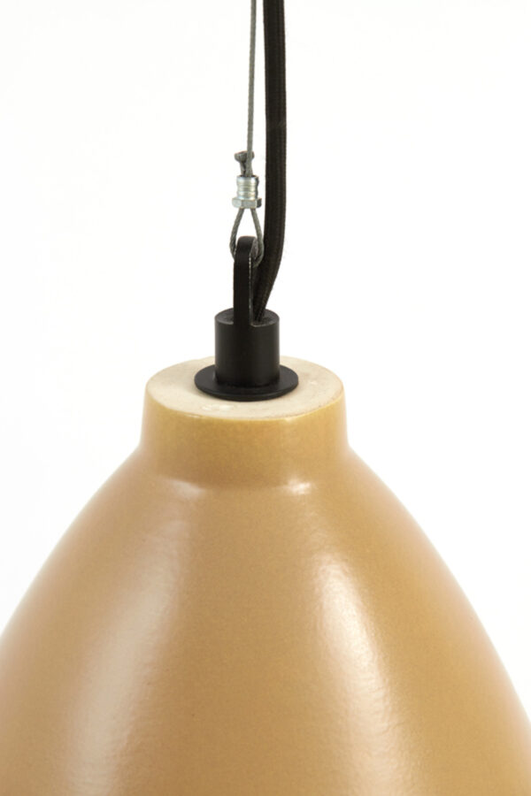 Conische bruine hanglamp met warme tint Light & Living Desi - Ø 22,5 cm - Image 6