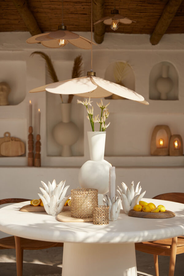 Bloemvormige hanglamp in naturel tint Light & Living Fyano - Ø 30,5 cm - Image 4