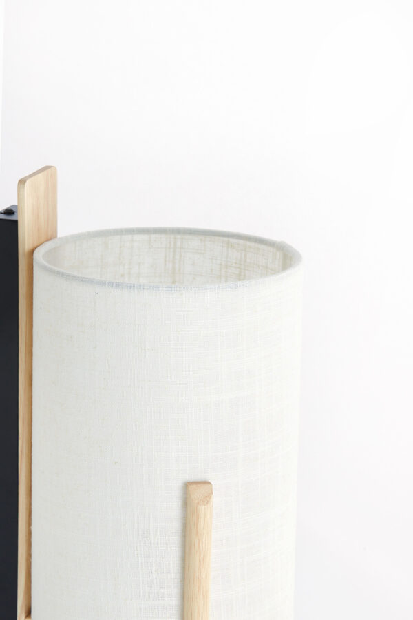 Witte lampenkap in cilinderdesign Light & Living Litto - H 36 cm - Image 4