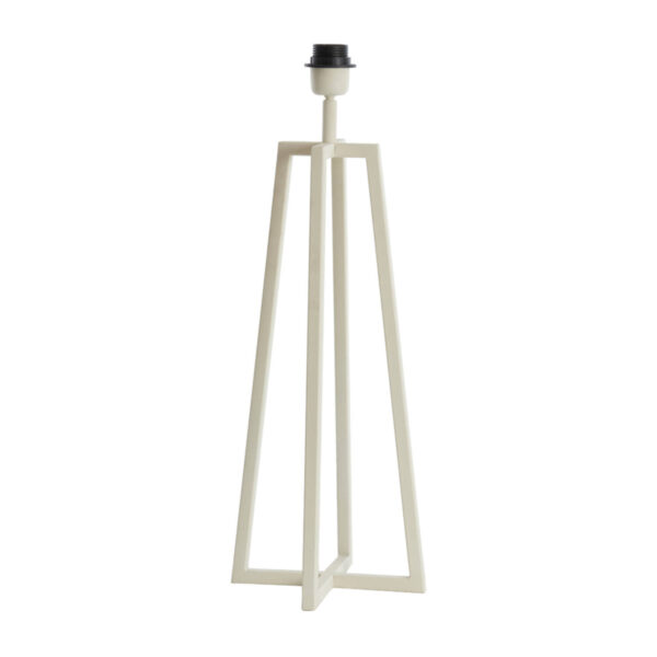 Witte lampenvoet geometrisch modern design Light & Living Miley - H 56 cm