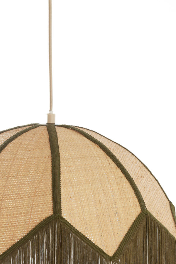 Groene hanglamp met stijlvolle franjes Light & Living Sulina - Ø 45 cm - Image 4