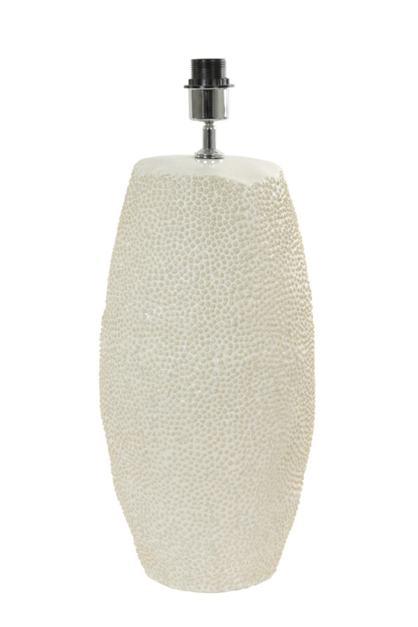 Tafelvoet met textuur wit Light & Living Kyara - H 59 cm - Image 2
