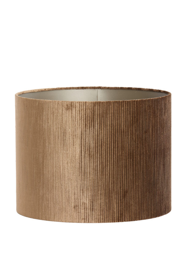 Fluwelen lampenkap in goudkleurige tint Light & Living Flair - Ø 40 cm - Image 2