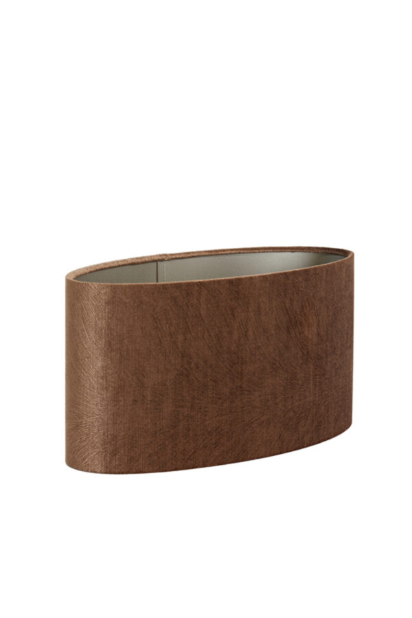 Cilindervormige lampenkap in de kleur bruin Light & Living Lubis - H 19 cm - Image 3
