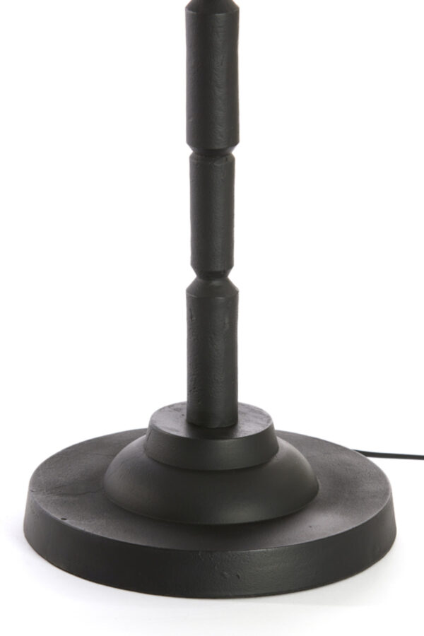 Zwarte geribbelde lampenvoet Light & Living Kabati - H 147 cm - Image 6
