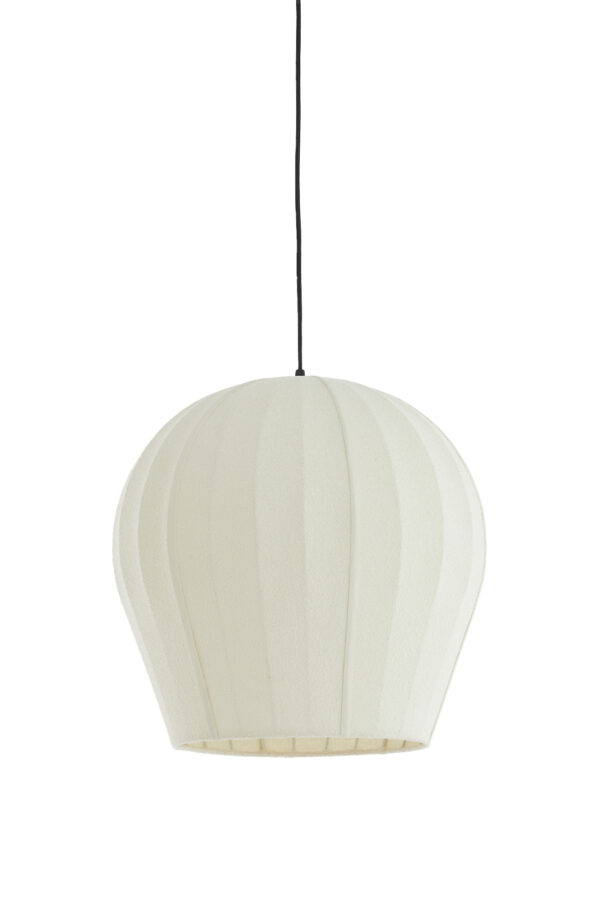 Witte stoffen hanglamp met elegante kap Light & Living Zagori - Ø 44 cm - Image 2