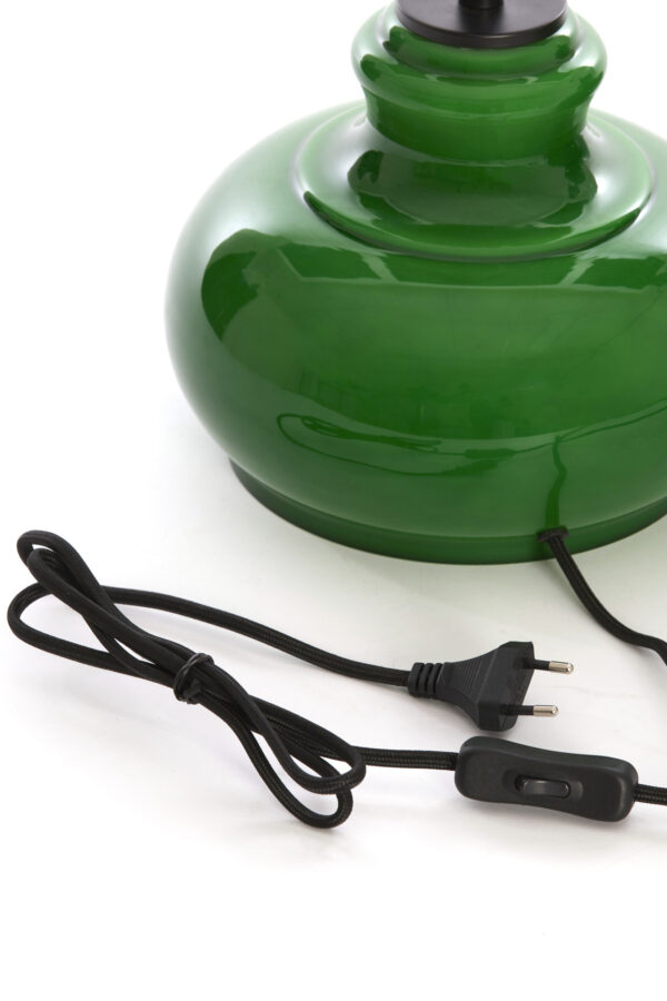 Groene glazen lampenvoet Light & Living Verde - H 28,5 cm - Image 7