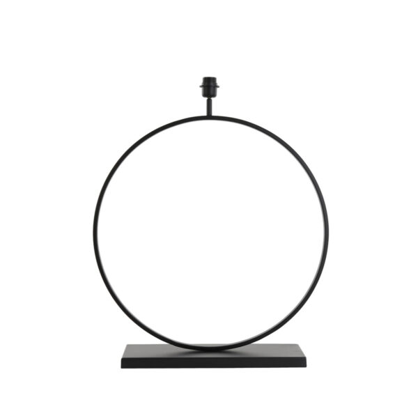 Zwarte ronde lampenvoet Light & Living Liva - H 79 cm
