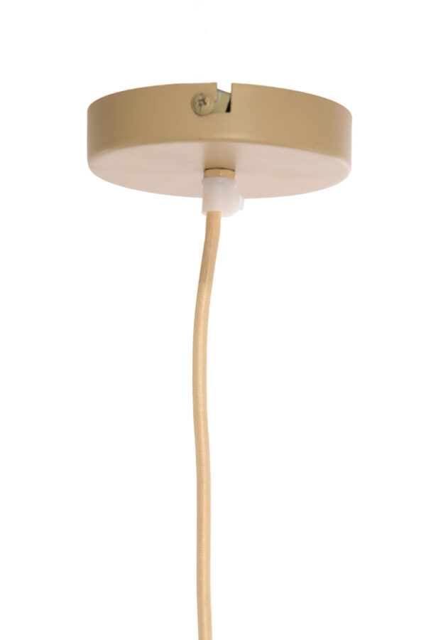 Beige ovale stoffen hanglamp Light & Living Sukau - Ø 38 cm - Image 6