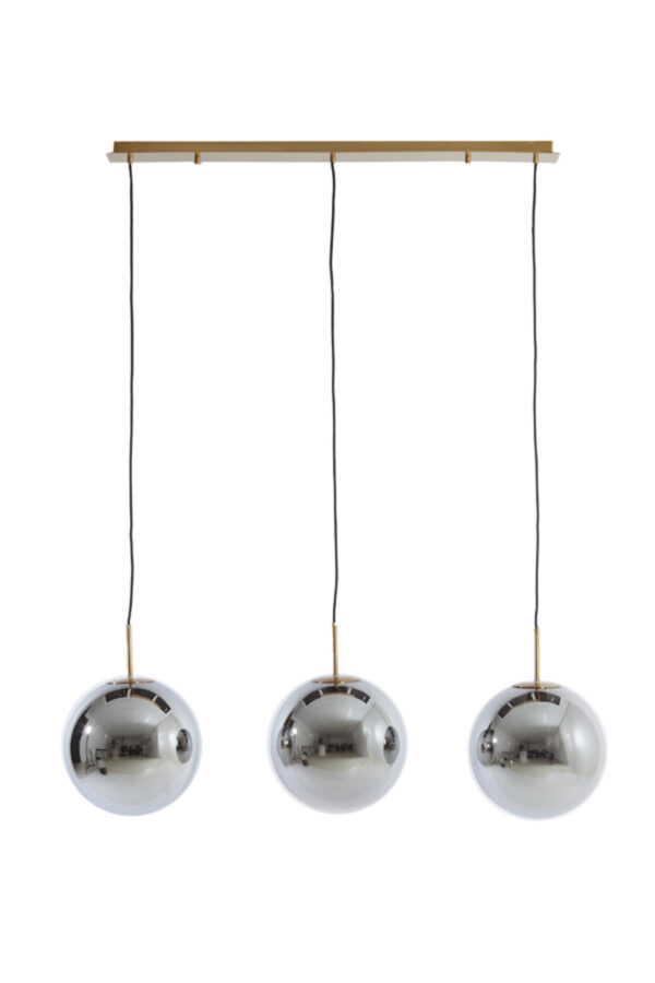 Zilverkleurige bolvormige hanglamp Light & Living Medina - B 120 cm - Image 2