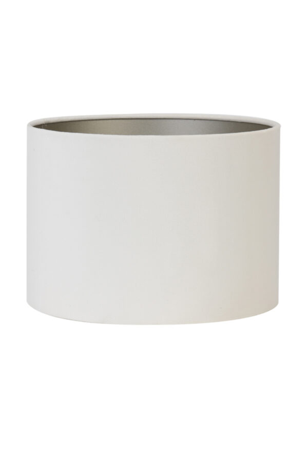 Witte lampenkap in cilindervorm Light & Living Velours - Ø 20 cm - Image 2