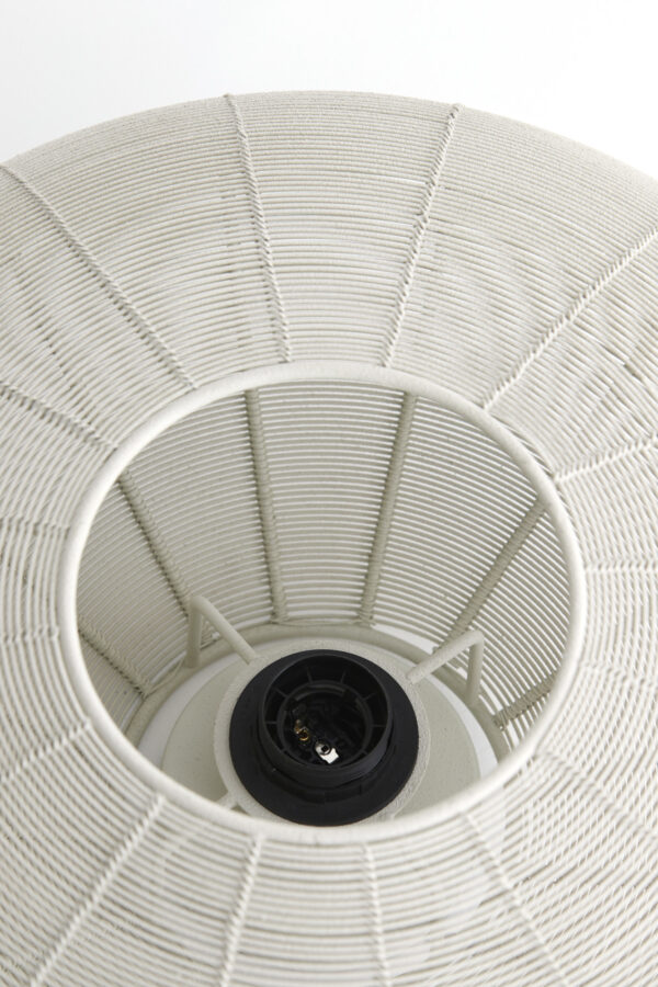 Beige ronde hanglamp met open structuur Light & Living Bahoto - B 51 cm - Image 7