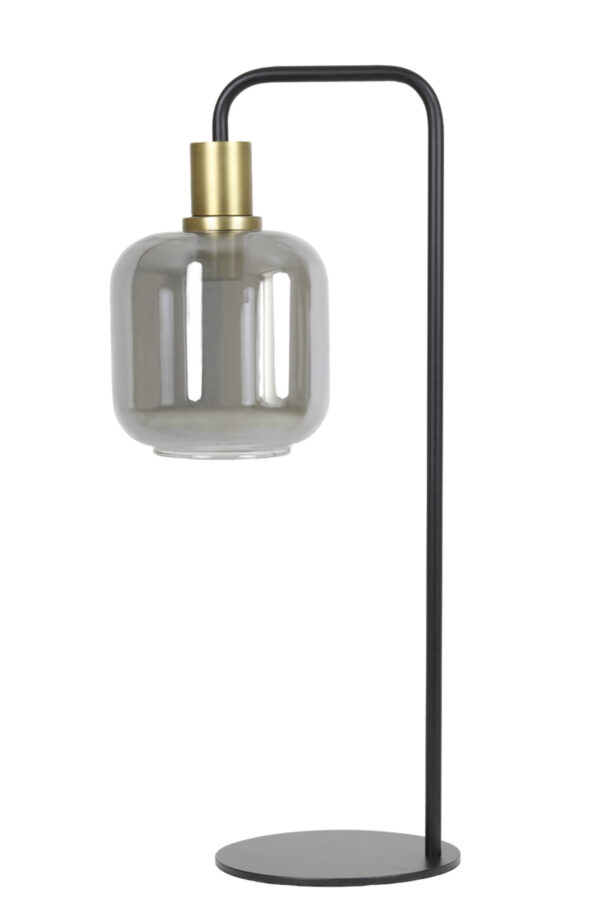 Glazen tafellamp met goudaccent Light & Living Lekar - H 58 cm - Image 2
