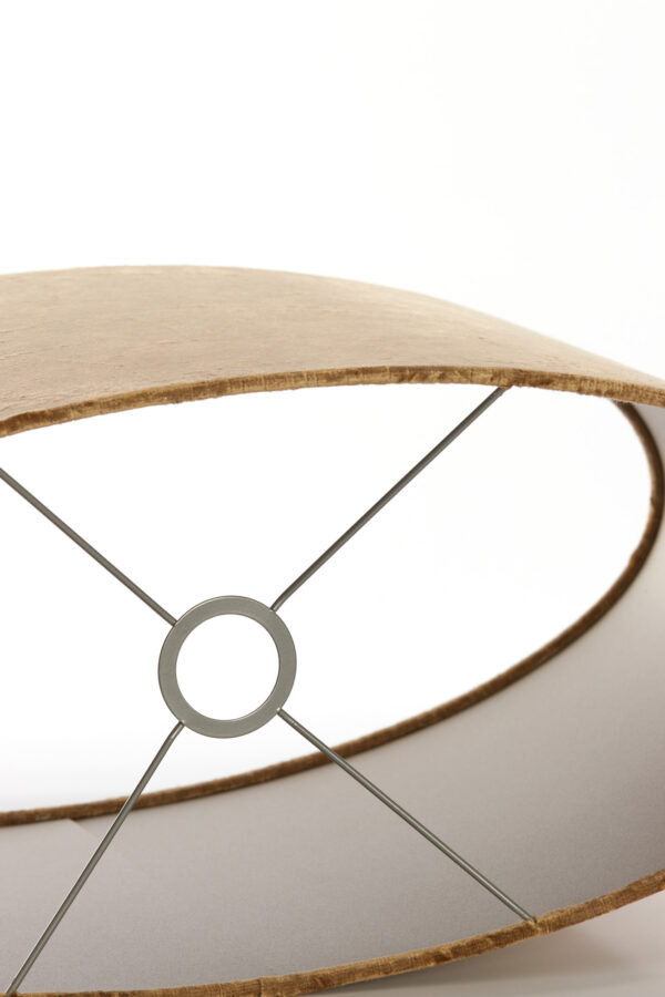 Goudkleurige fluwelen lampenkap voor stijl Light & Living Gemstone - H 32 cm - Image 5