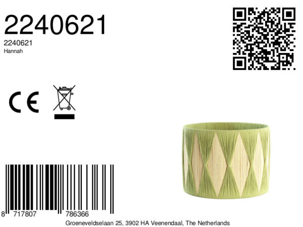 Groene lampenkap gevlochten patroon Light & Living Hannah - Ø 40 cm - Image 7
