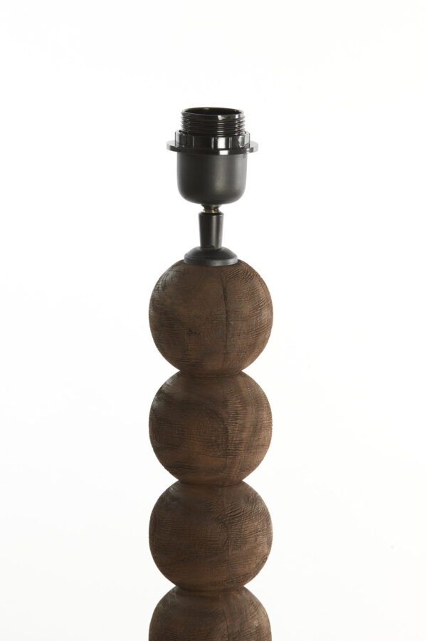 Houten lampvoet bolvormig Light & Living Veglio - H 130 cm - Image 3