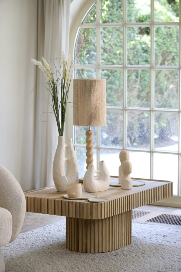 Houten lampvoet gedraaid Light & Living Nanno - H 45 cm - Image 4