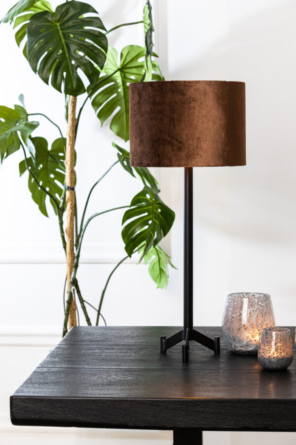 Lamepnvoet zwartkleurig Light & Living Dennis - H 50 cm - Image 5