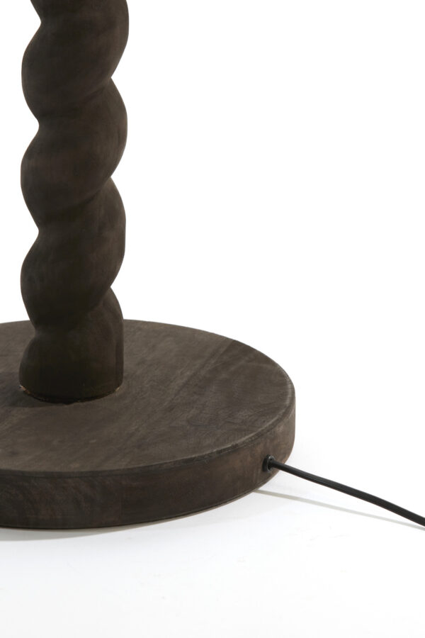 Donkere houten lampenvoet   Light & Living Nanno - H 138 cm - Image 5