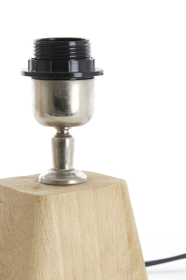 Vierkant houten lampenvoet Light & Living Kardan - H 15 cm - Image 7