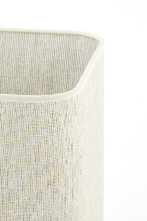 Vierkante stoffen lampenkap beige Light & Living Breska - H 30 cm - Image 5