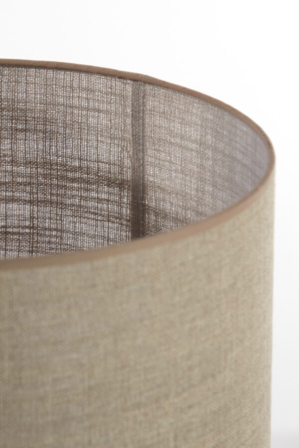 Cilindervormige stoffen lampenkap beige Light & Living Caden - Ø 40 cm - Image 8