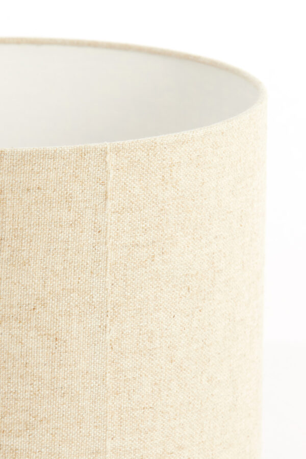 Cilindervormige stoffen lampenkap in beige Light & Living Livigno - Ø 35 cm - Image 7