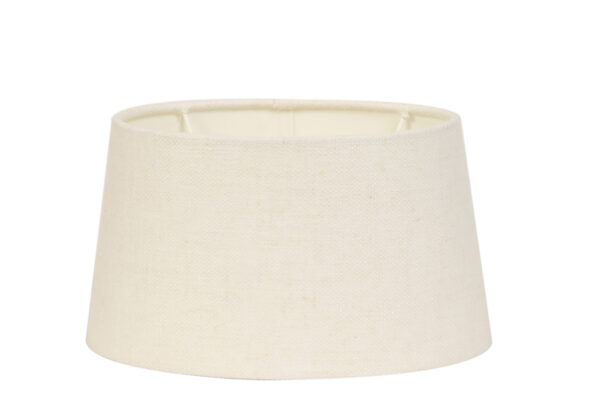 Crèmekleurige stoffen lampenkap voor sfeer Light & Living Livigno - H 20 cm - Image 2