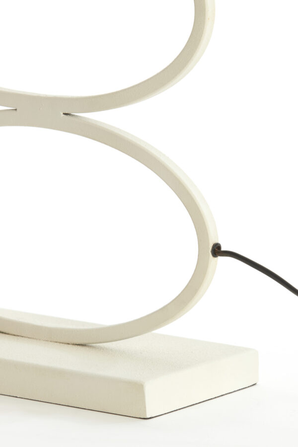 Tafellampvoet wit ovaal Light & Living Stelius - H 42 cm - Image 7