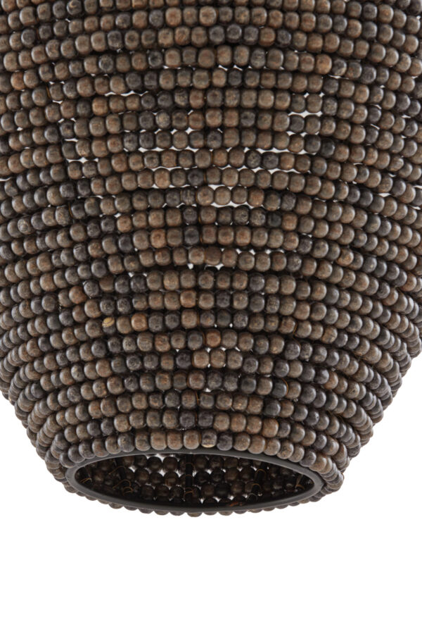 Aardetinten kralen hanglamp met natuurlijke look Light & Living Kalenga - Ø 36 cm - Image 5