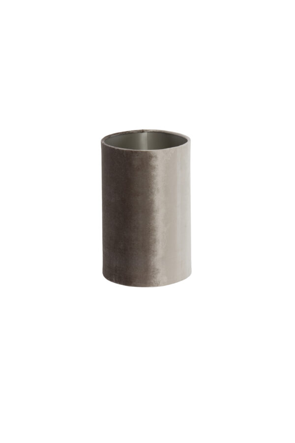 Taupe fluwelen lampenkap in cilindervorm Light & Living Palata - H 32 cm - Image 4