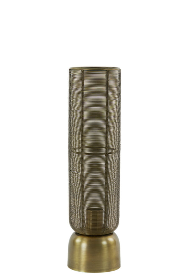 Metalen draadlamp cilindervormig goud Light & Living Lezuza - H 49,5 cm - Image 2
