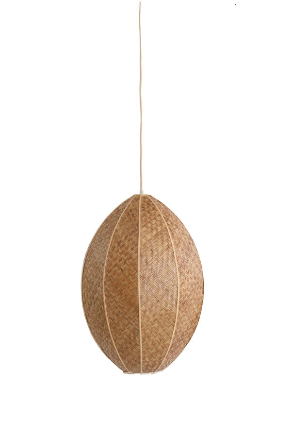 Ovale rotan hanglamp met open structuur Light & Living Milatos - Ø 28,5 cm - Image 2